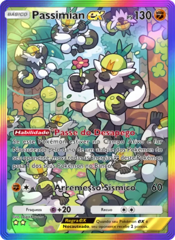Passimian ex card in Portuguese