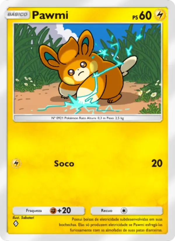 Pawmi card in Portuguese