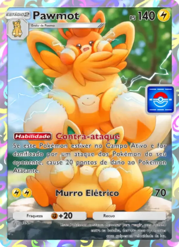 Pawmot card in Portuguese