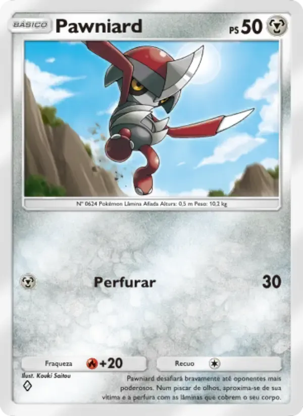 Pawniard card in Portuguese