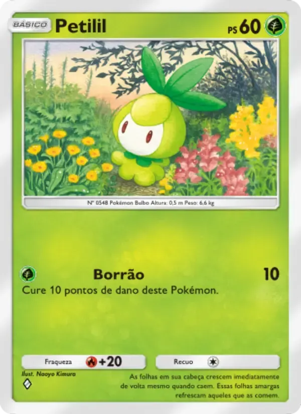 Petilil card in Portuguese