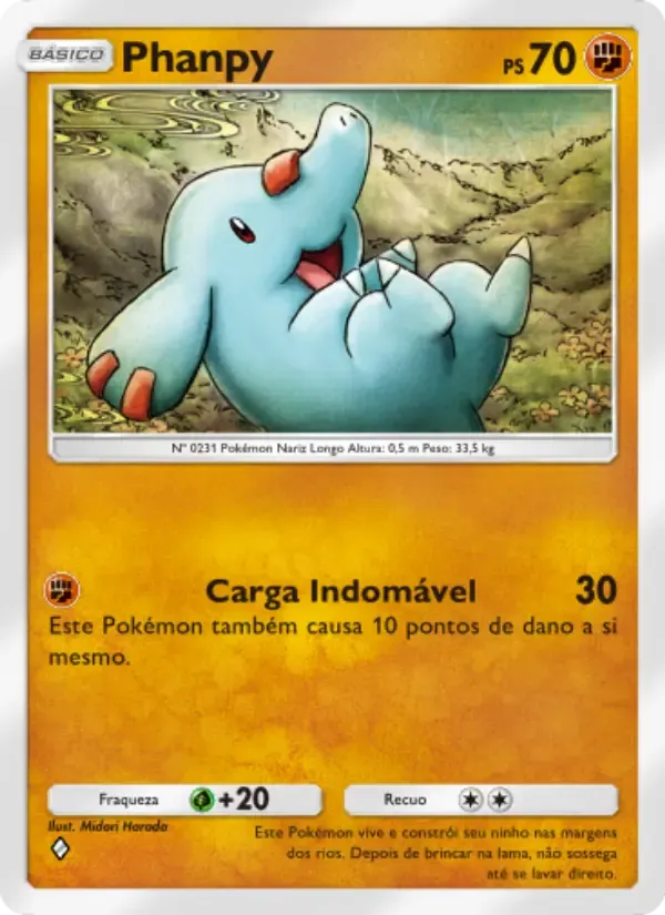 Carte Phanpy en Portugais