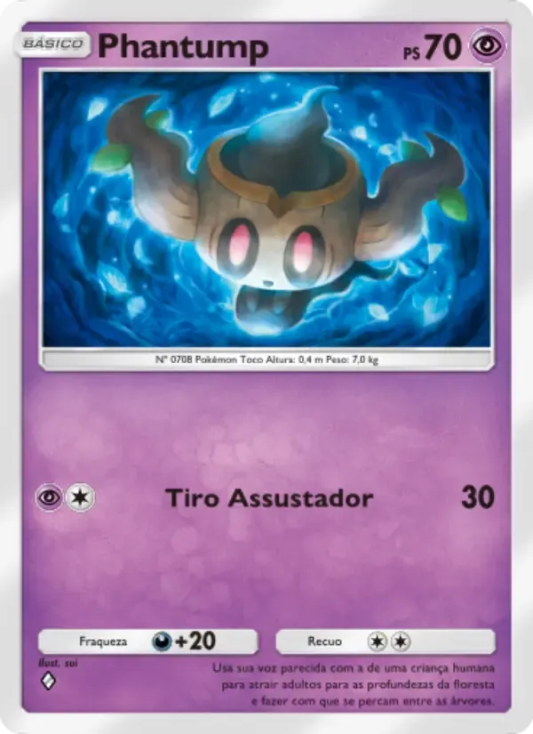 Phantump card in Portuguese