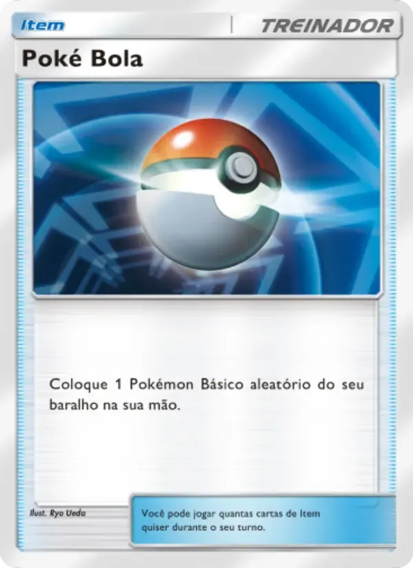 Poké Ball card in Portuguese