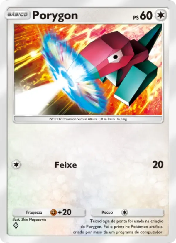 Porygon card in Portuguese