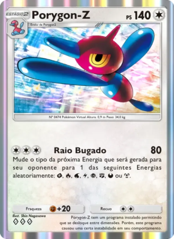 Porygon-Z card in Portuguese