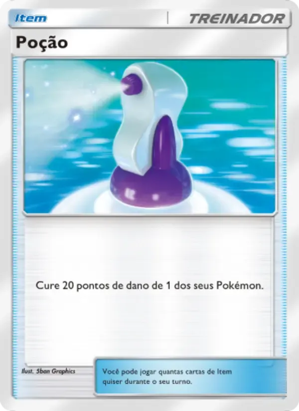 Potion card in Portuguese