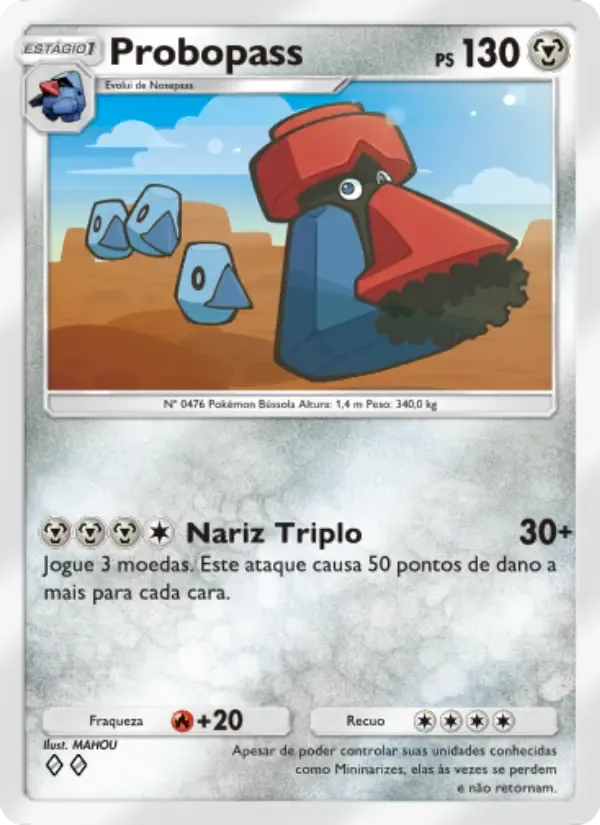 Probopass card in Portuguese