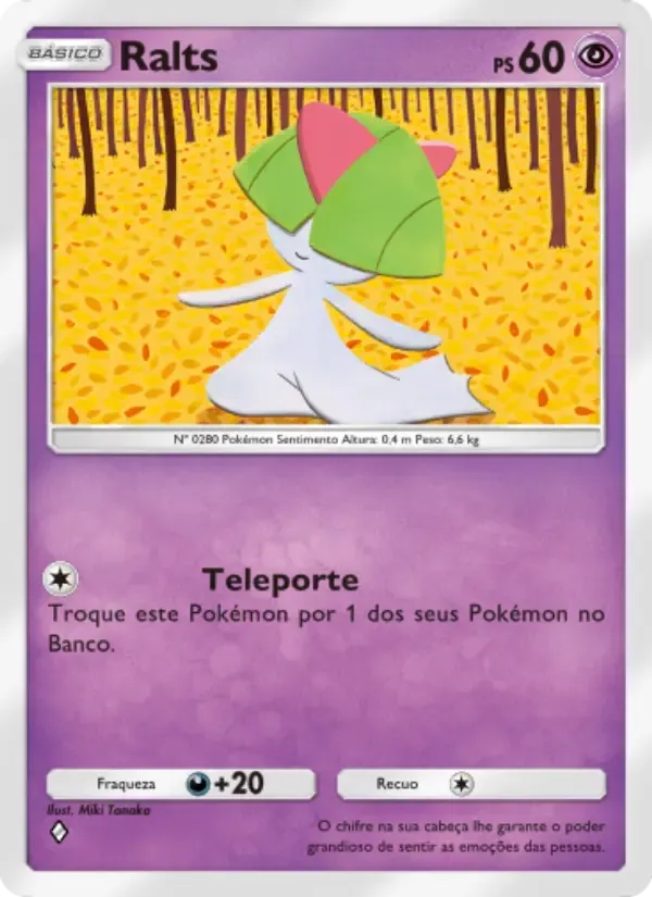 Ralts card in Portuguese