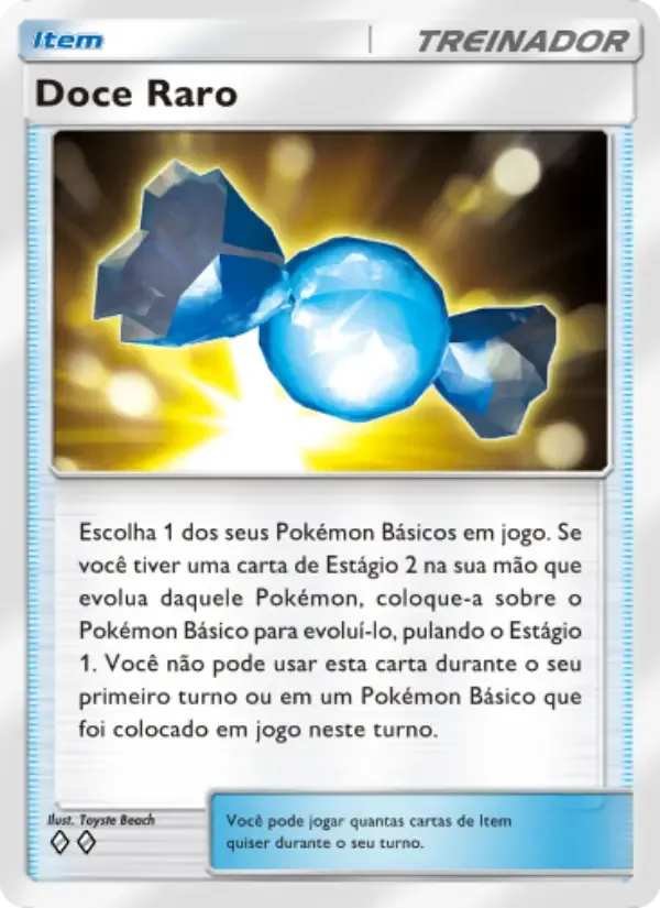 Rare Candy card in Portuguese