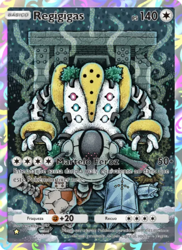 Regigigas card in Portuguese