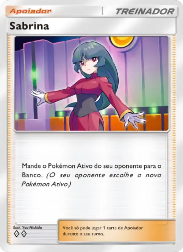 Sabrina card in Portuguese