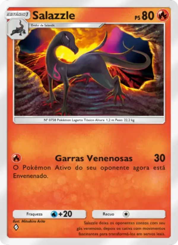 Salazzle card in Portuguese