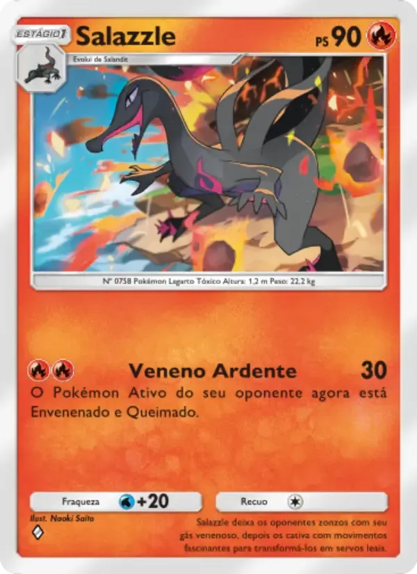 Salazzle card in Portuguese