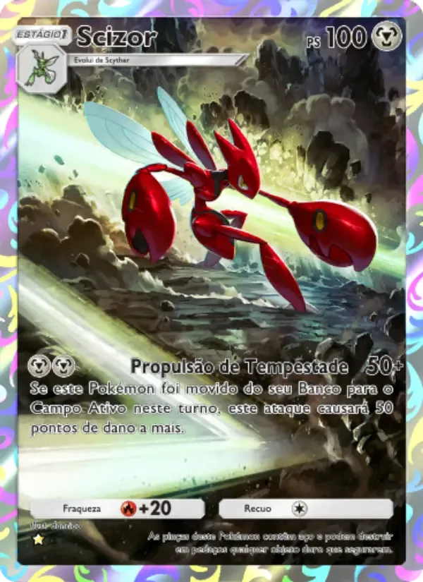 Scizor card in Portuguese