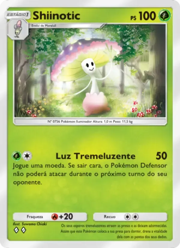 Shiinotic card in Portuguese