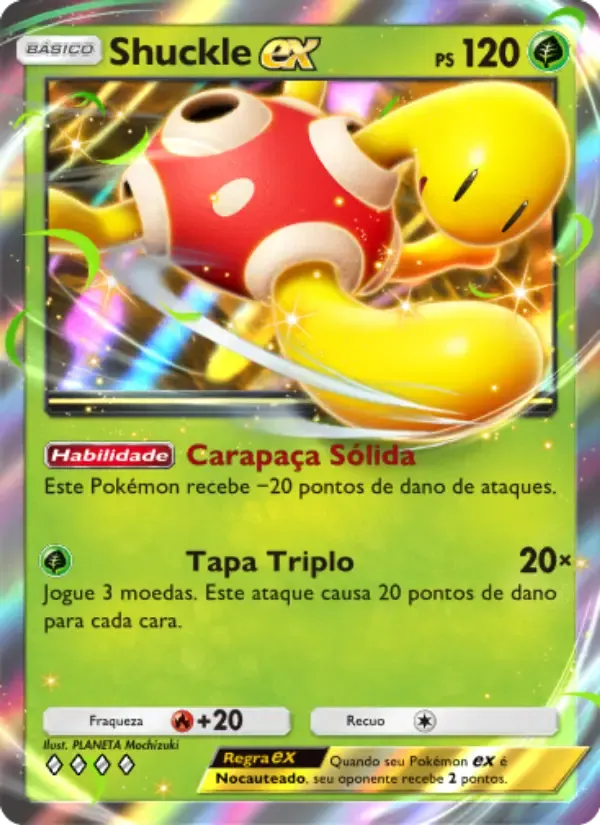 Shuckle ex card in Portuguese