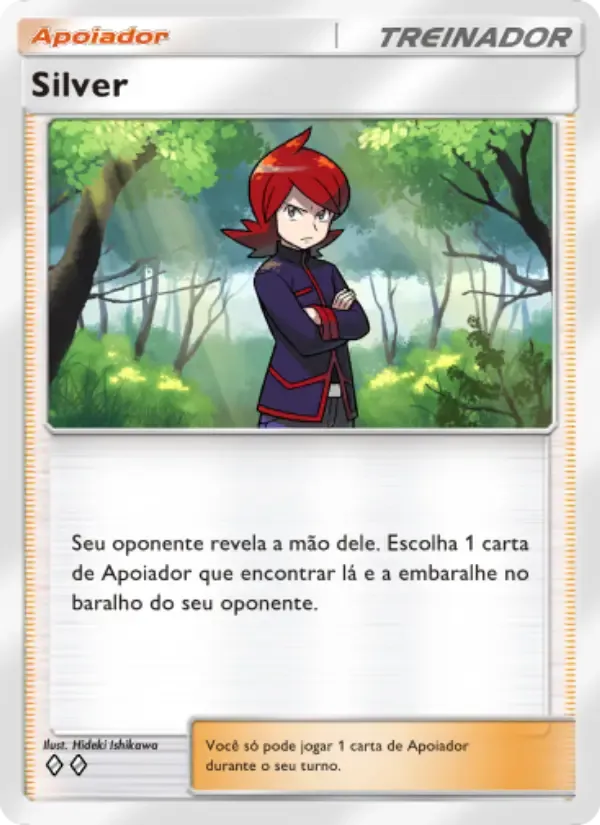 Silver card in Portuguese