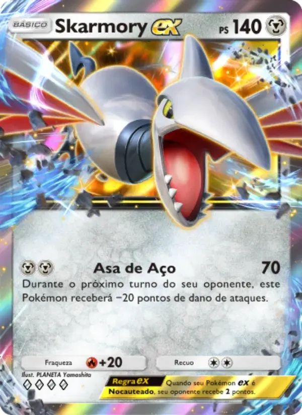 Skarmory ex card in Portuguese
