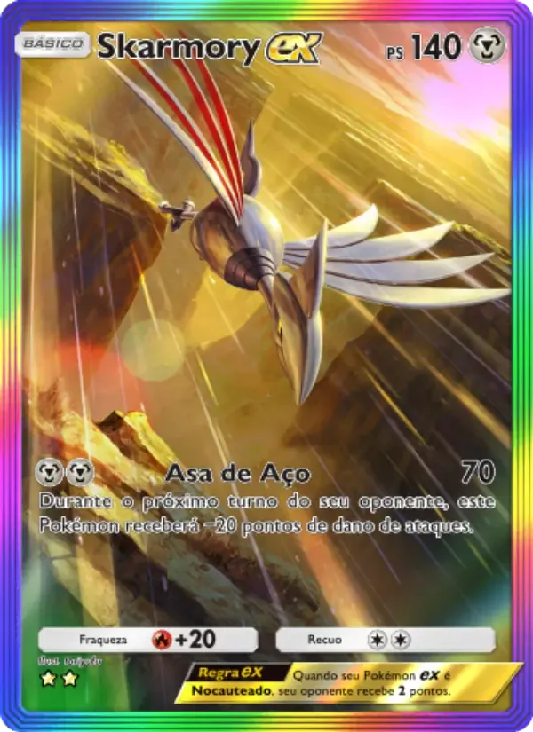 Skarmory ex card in Portuguese
