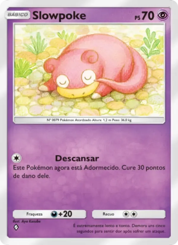 Slowpoke card in Portuguese