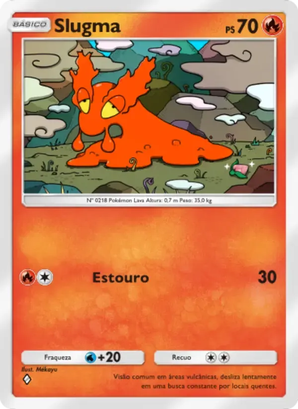 Slugma card in Portuguese