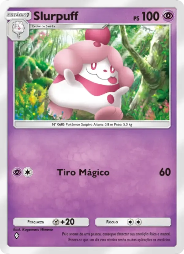 Slurpuff card in Portuguese