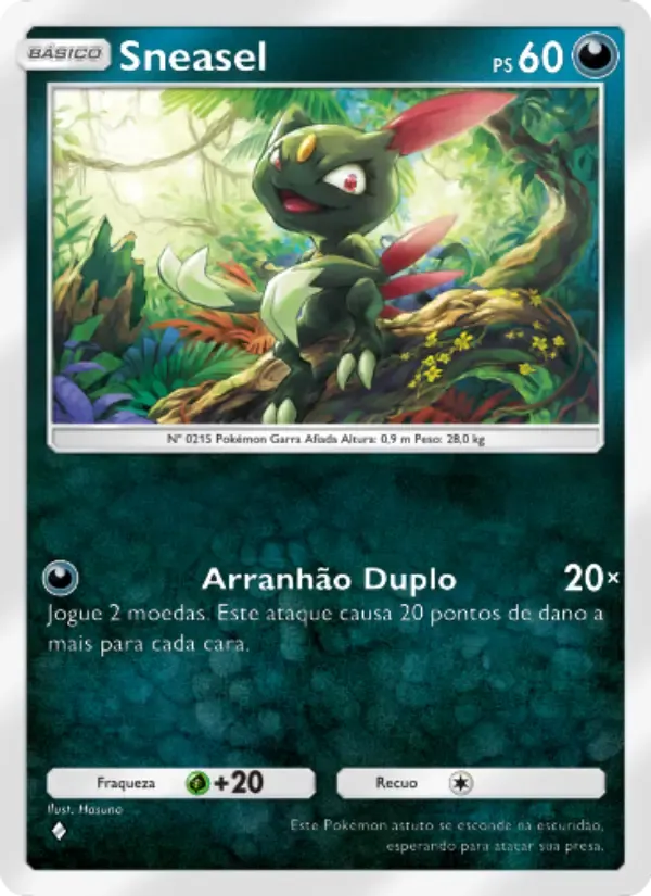 Sneasel-Karte auf Portugiesisch
