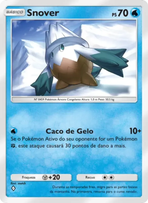 Snover card in Portuguese