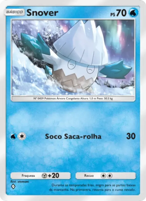 Snover card in Portuguese
