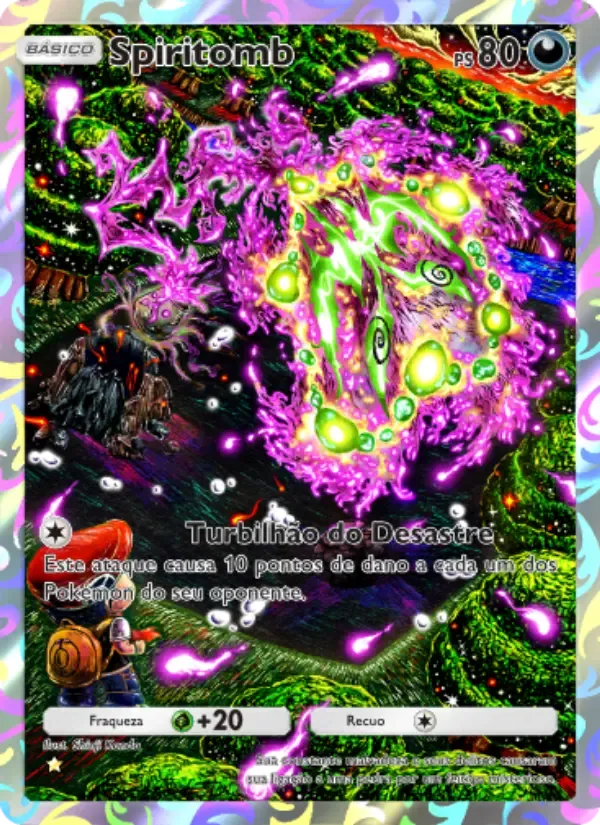 Spiritomb card in Portuguese