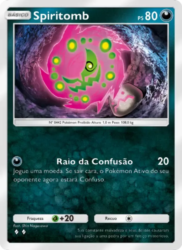 Thẻ Spiritomb bằng Tiếng Bồ Đào Nha