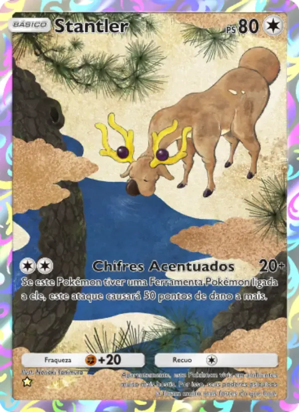 Stantler card in Portuguese
