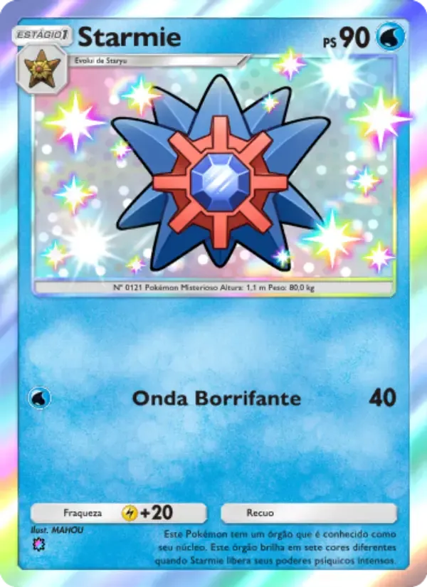 Starmie card in Portuguese