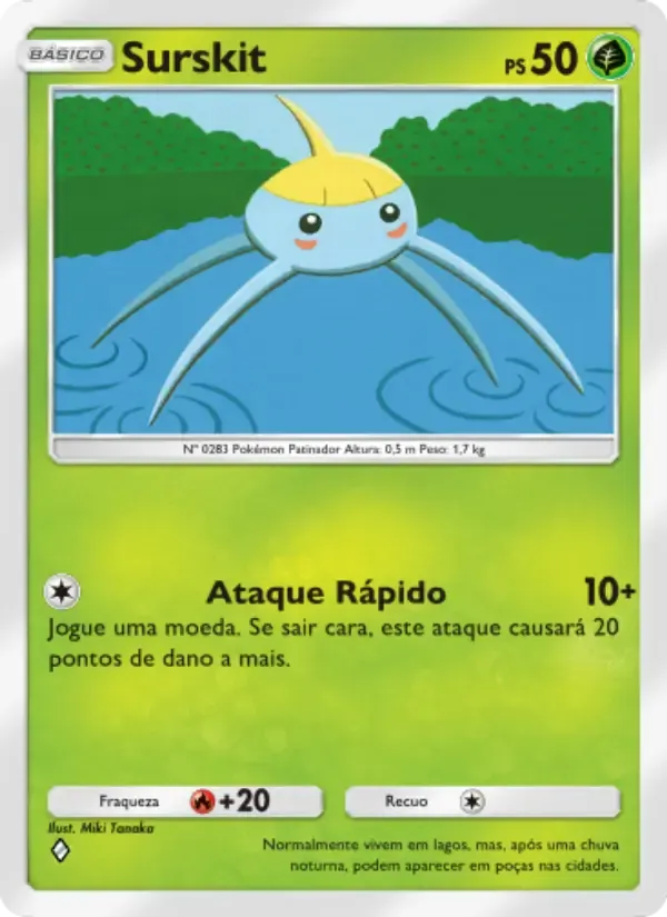 Surskit card in Portuguese