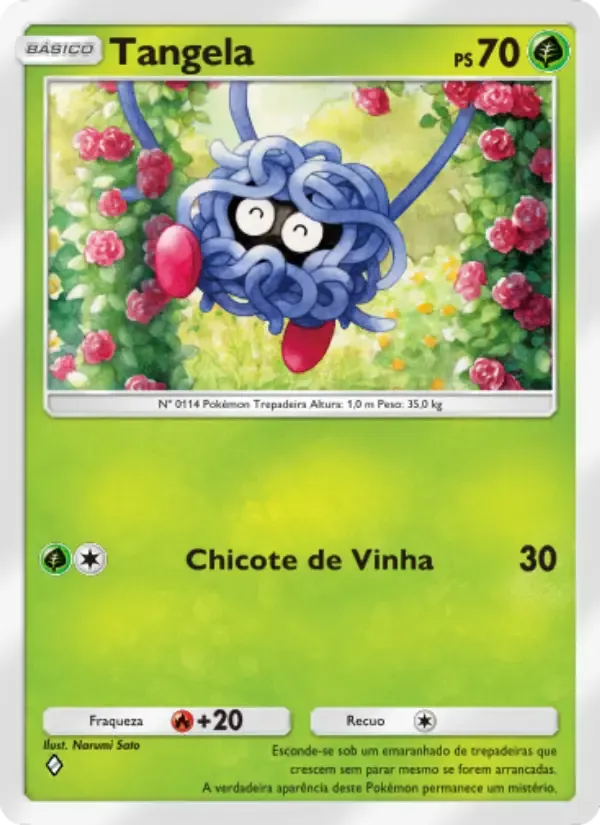 Tangela card in Portuguese