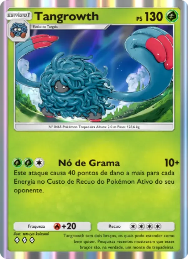 Tangrowth card in Portuguese