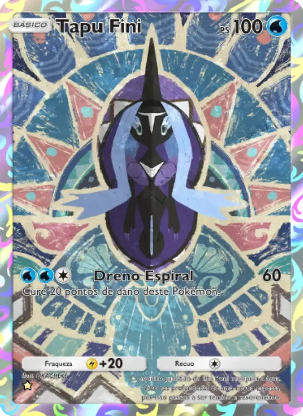 Tapu Fini card in Portuguese