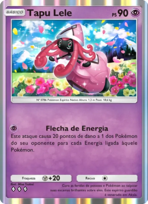 Tapu Lele card in Portuguese