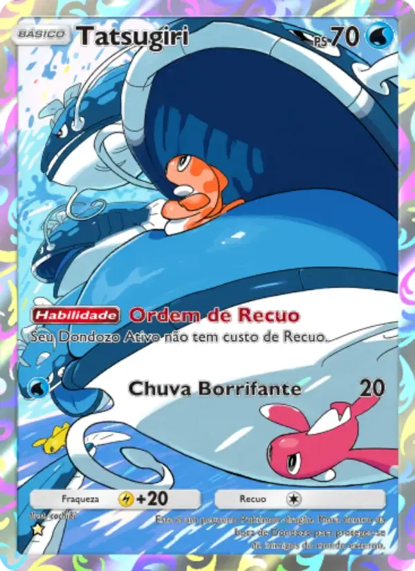 Tatsugiri card in Portuguese
