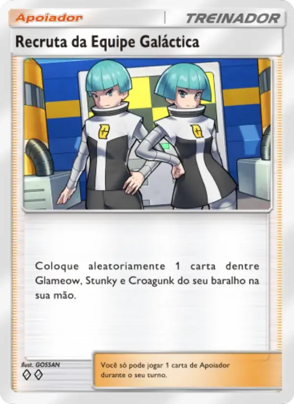 Team Galactic Grunt card in Portuguese