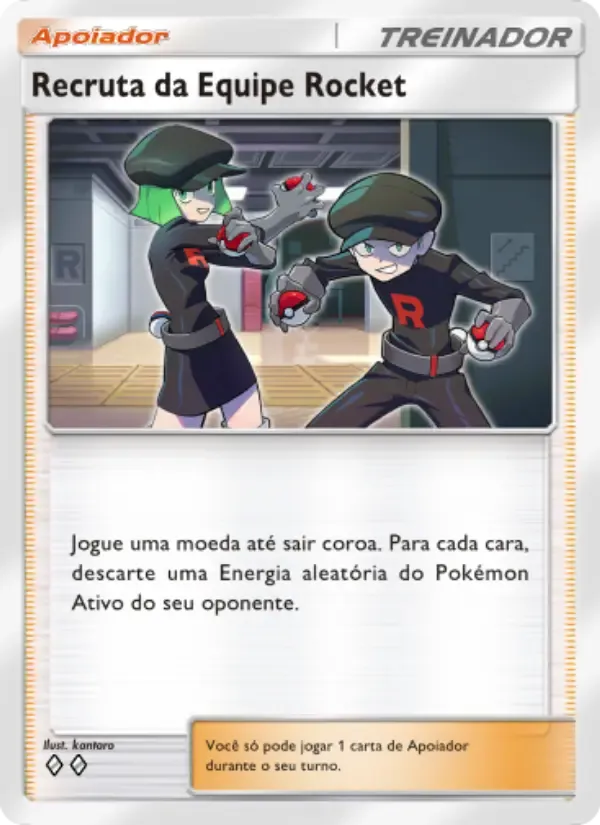 Team Rocket Grunt card in Portuguese