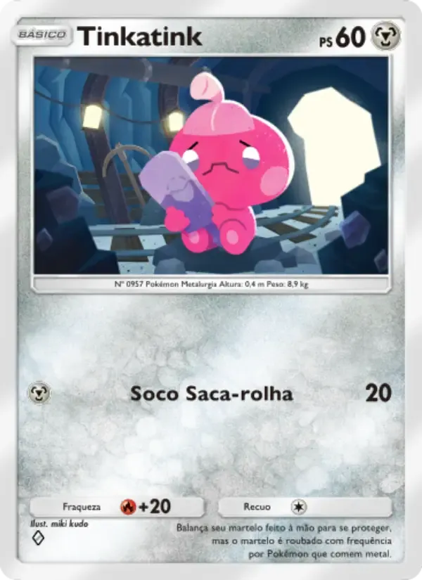 Tinkatink card in Portuguese