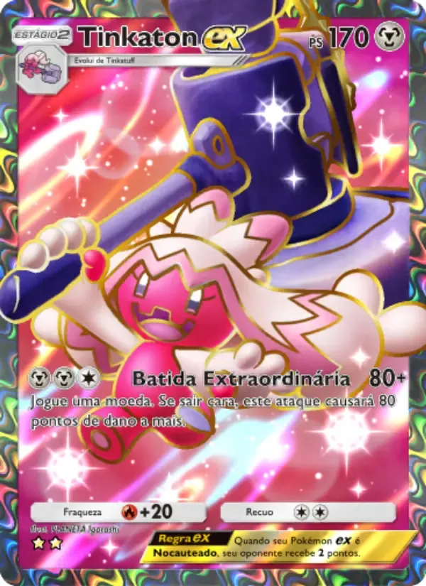 Tinkaton ex card in Portuguese