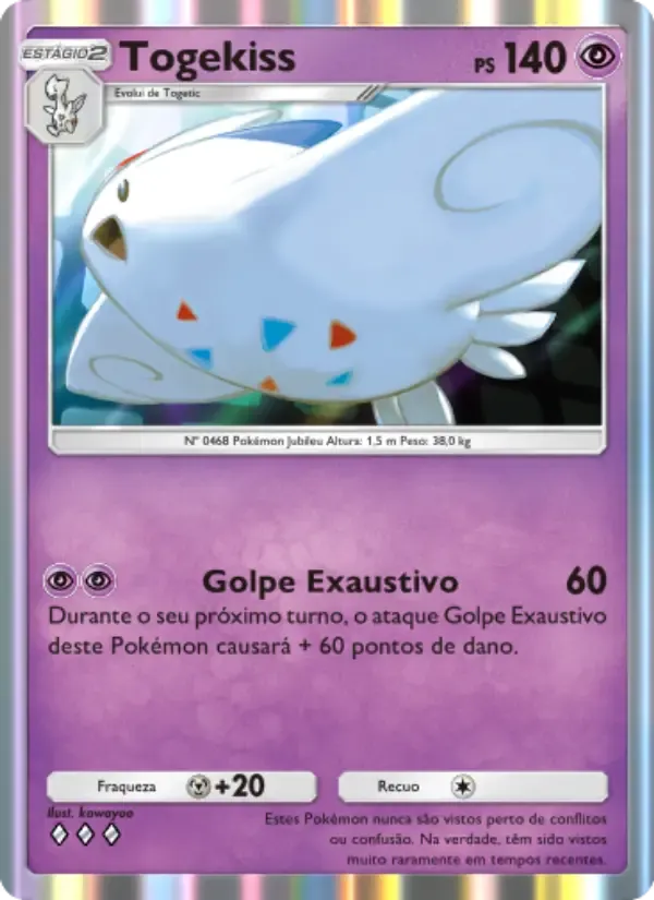 Togekiss card in Portuguese