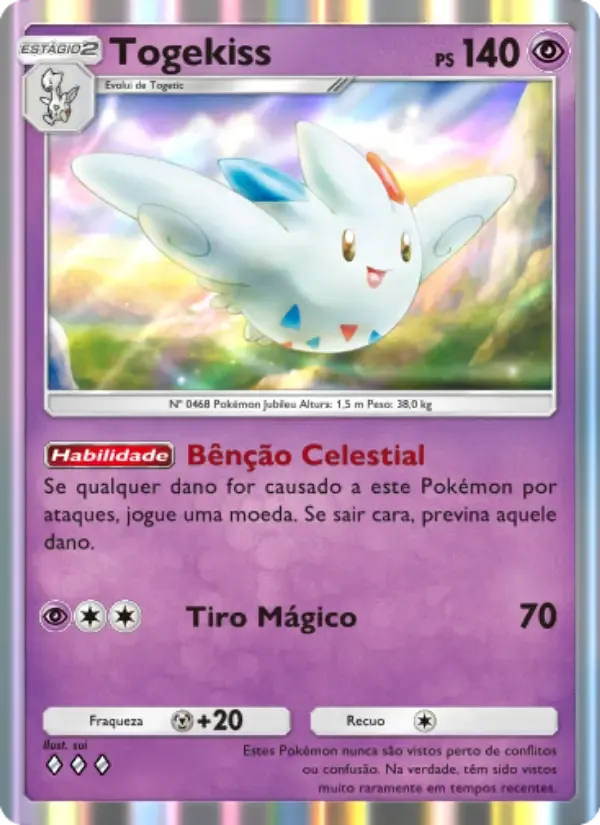 Togekiss card in Portuguese