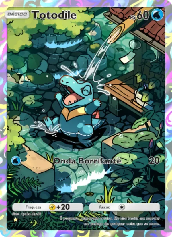 Totodile card in Portuguese