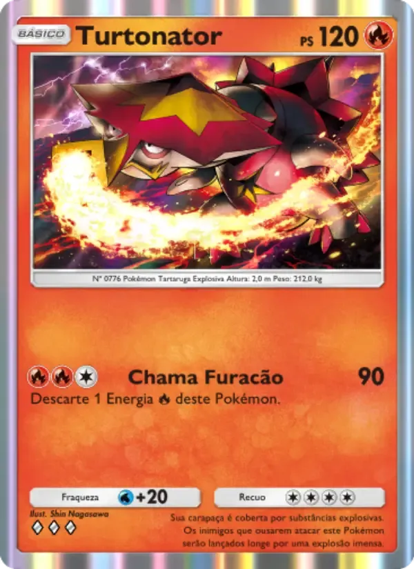 Turtonator card in Portuguese