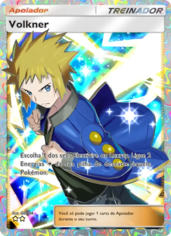 Volkner card in Portuguese