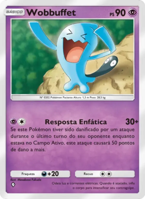 Wobbuffet card in Portuguese